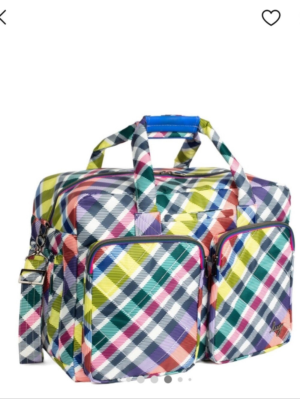 NWT Lug Plaid Drifter Duffel Weekender Crossbody. Full set available (see pics)